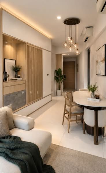 d'Leedon (Former Farrer Court), 13 Leedon Heights, 2 Bedrooms, 1,076 sqft, Condominium For Sale, by Belle Yip, 500237604 - Living Room - PropertyGuru.com.sg