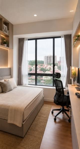 d'Leedon (Former Farrer Court), 13 Leedon Heights, 2 Bedrooms, 1,076 sqft, Condominium For Sale, by Belle Yip, 500237604 - Bedroom - PropertyGuru.com.sg