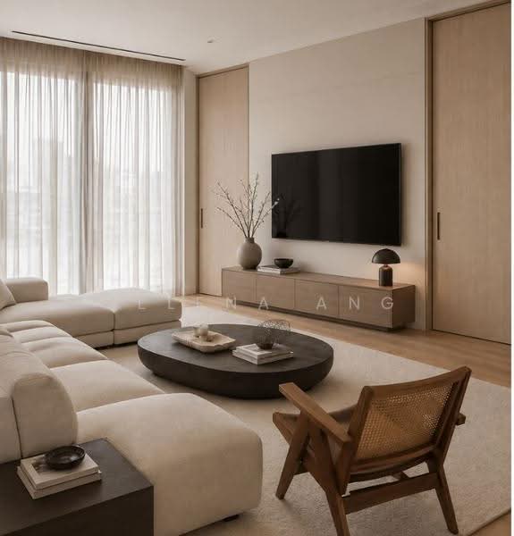 Seletar Park Residence, 21 Seletar Road, Seletar / Yio Chu Kang, 1 Bedroom, 527 sqft, Condominium For Sale, by Selena Ang, 500237606 - Living Room - photo for illustration. - PropertyGuru.com.sg