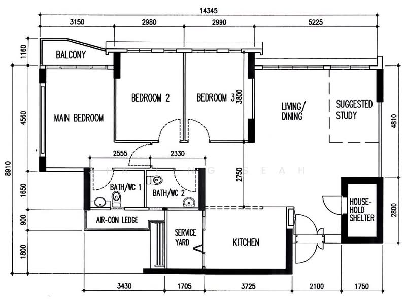 684C Edgedale Plains, 684C Edgedale Plains, 3 Bedrooms, 1,216 sqft, HDB Flat For Sale, by Jia Ling Seah, 500237697 - PropertyGuru.com.sg
