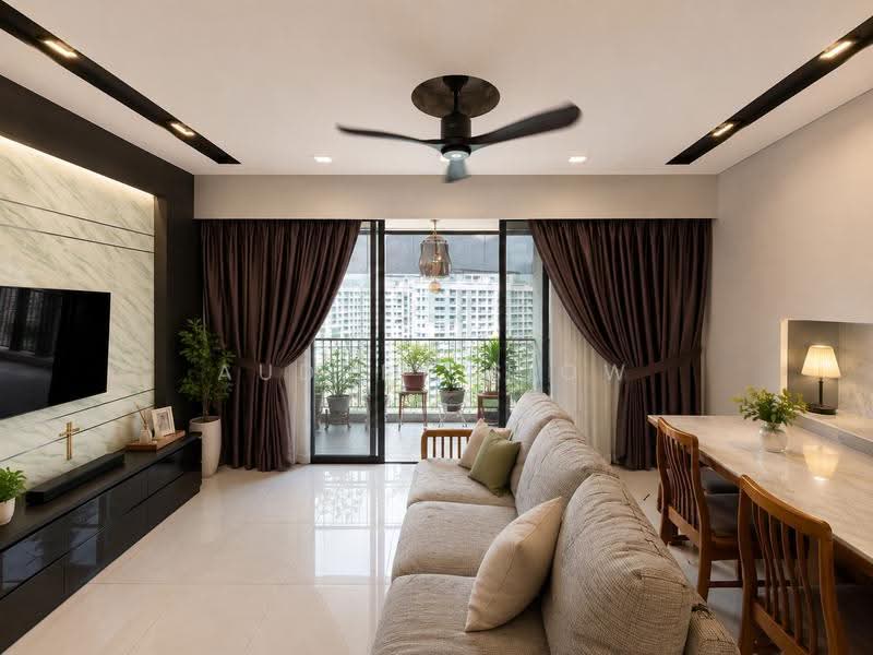 Waterbay, 45 Edgefield Plains, Hougang / Punggol / Sengkang, 4 Bedrooms, 1,410 sqft, Executive Condominium For Sale, by Audrey Siow, 500237812 - Living Room - PropertyGuru.com.sg