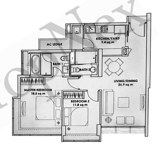 City Square Residences, 14 Kitchener Link, 2 Bedrooms, 872 sqft, Condominium For Rent, by Celestine Gui 魏绮霞, 500237892 - PropertyGuru.com.sg