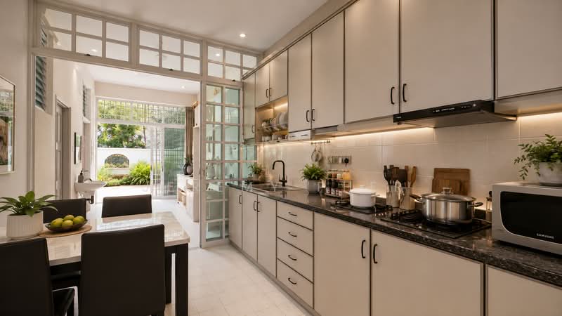 Serangoon Garden Estate Corner Terrace, Brighton Avenue, Brighton Crescent, Marlene Avenue, St Helier’s Avenue, 5 Bedrooms, 4,000 sqft, Corner Terrace For Sale, by Jeremy Pher, 500237929 - Kitchen - PropertyGuru.com.sg