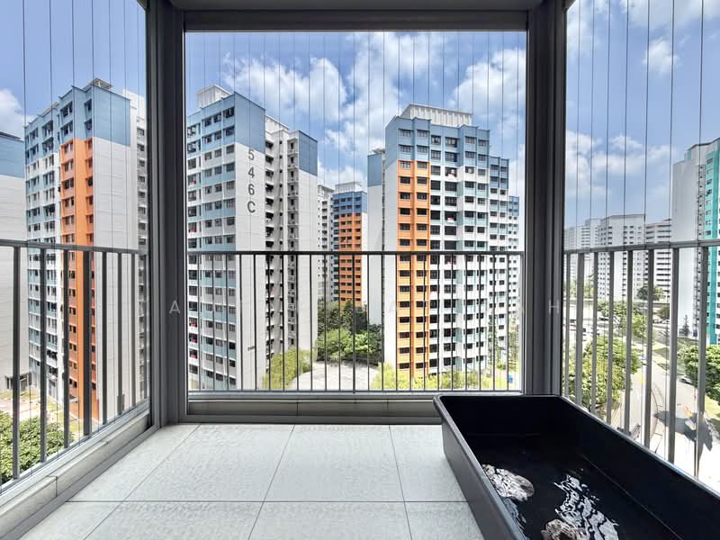 Blossom Residences, 32 Segar Road, 3 Bedrooms, 1,055 sqft, Condominium For Sale, by Taufik Batisah, 500237969 - Balcony - PropertyGuru.com.sg