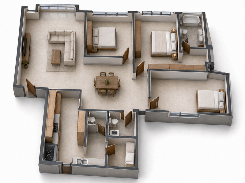The Park Vale, 2 Park Vale, 3 Bedrooms, 1,485 sqft, Condominium For Sale, by John Lee, 500238119 - PropertyGuru.com.sg