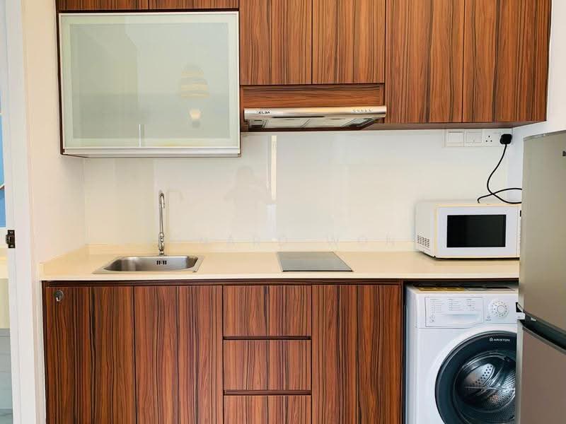 Lorong 34 Geylang, Eunos / Geylang / Paya Lebar, 1 Bedroom, 222 sqft, Apartment For Rent, by Leonard Wong, 500238127 - Kitchen - PropertyGuru.com.sg