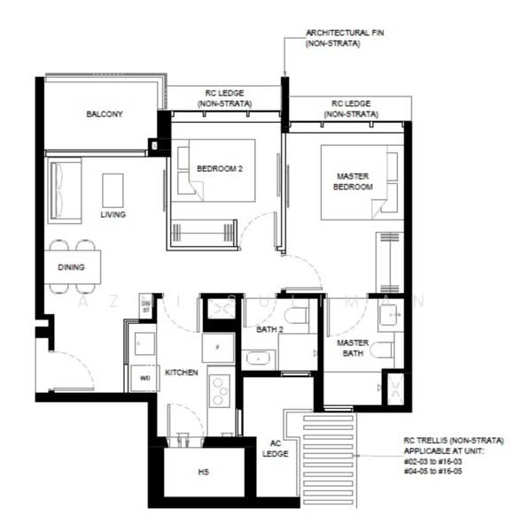 Bartley Vue, 6 Jalan Bunga Rampai, 2 Bedrooms, 732 sqft, Condominium For Rent, by Azmi Suliman, 500238221 - PropertyGuru.com.sg