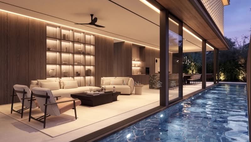 Brand New Bungalow, 4 Levels with Lift & Swimming pool, basement to park 4 cars, Within 1km to Singapore Chinese Girls’ School - call 8130 3636, Newton / Novena, 6 Bedrooms, 9,462 sqft, Bungalow House For Sale, by Kim Yan 金燕, 500238233 - Living Room - PropertyGuru.com.sg