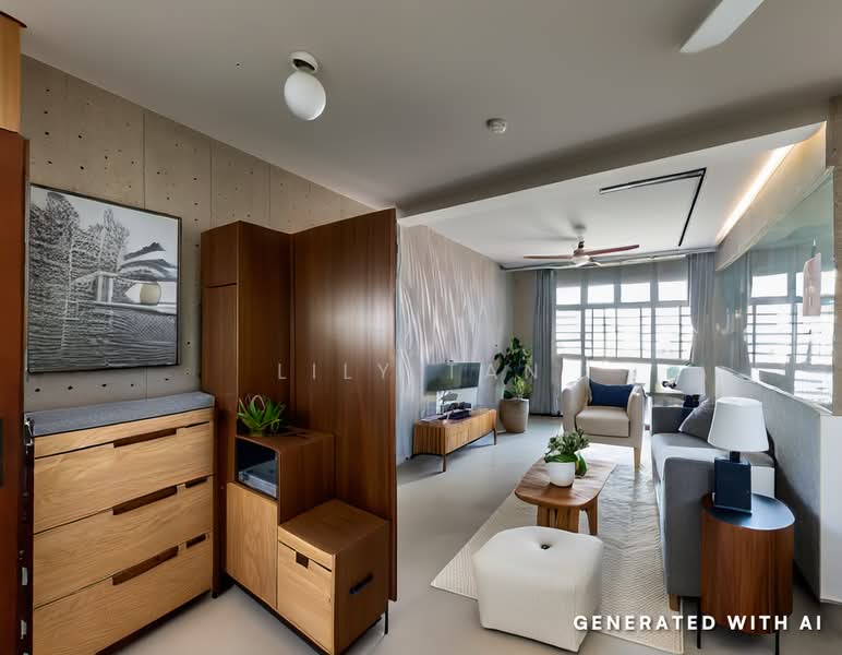 96A Henderson Road, 96A Henderson Road, 3 Bedrooms, 1,216 sqft, HDB Flat For Sale, by Lily Tan, 500238299 - Living Room - PropertyGuru.com.sg