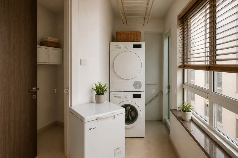 D'Grove Villas, 8A Orange Grove Road, 4 Bedrooms, 5,221 sqft, Condominium For Rent, by Torance Paul, 500238370 - Kitchen yard - PropertyGuru.com.sg