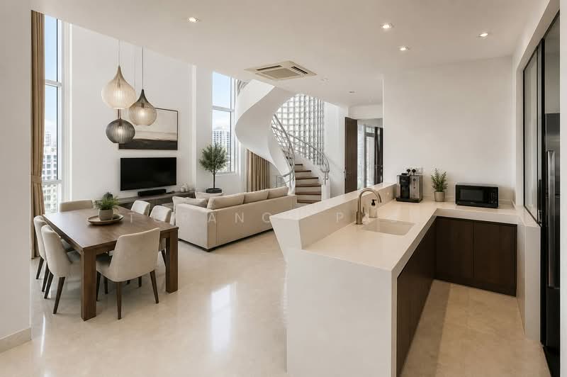D'Grove Villas, 8A Orange Grove Road, 4 Bedrooms, 5,221 sqft, Condominium For Rent, by Torance Paul, 500238370 - Living Room - PropertyGuru.com.sg