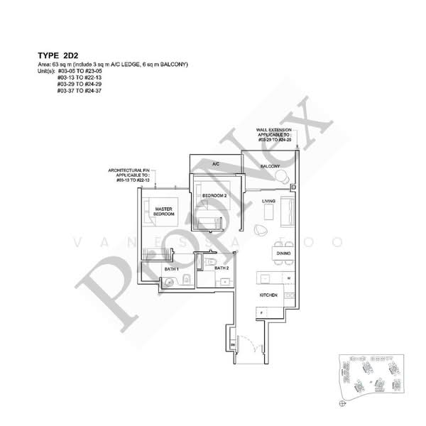 High Park Residences, 27 Fernvale Road, Seletar / Yio Chu Kang, 2 Bedrooms, 678 sqft, Condominium For Sale, by Vanessa Foo, 500238372 - Master Bedroom - PropertyGuru.com.sg