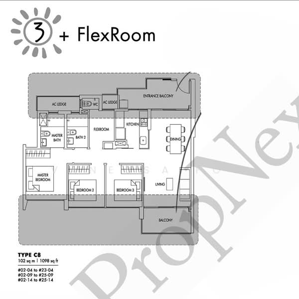 Sol Acres, 2 Choa Chu Kang Grove, 3 Bedrooms, 1,098 sqft, Condominium For Sale, by Vanessa Foo, 500238445 - PropertyGuru.com.sg