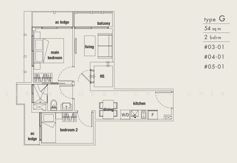 Parc Somme, 62 Somme Road, 2 Bedrooms, 581 sqft, Apartment For Sale, by Jeremy Quah Chen Cher, 500238592 - PropertyGuru.com.sg