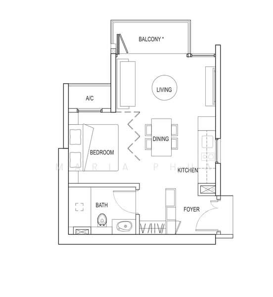 Kallang Riverside, 51 Kampong Bugis, Studio, 517 sqft, Condominium For Rent, by Maria Phua, 500238612 - PropertyGuru.com.sg