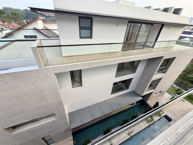 The Best of Everything, Elevated Ground, Wide Frontage, Brand New Bungalow, Nice Design, Lift & Pool, Matlock estate, Sommerville Estate, Bartley Estate, Chuan Estate, 6 Bedrooms, 8,969 sqft, Bungalow House For Sale, by Alex Ng, 500238671 - Exterior - PropertyGuru.com.sg