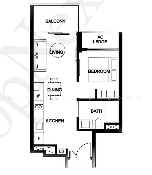 Kingsford Waterbay, 74 Upper Serangoon View, 1 Bedroom, 484 sqft, Condominium For Sale, by Michelle Cheong, 500238858 - PropertyGuru.com.sg