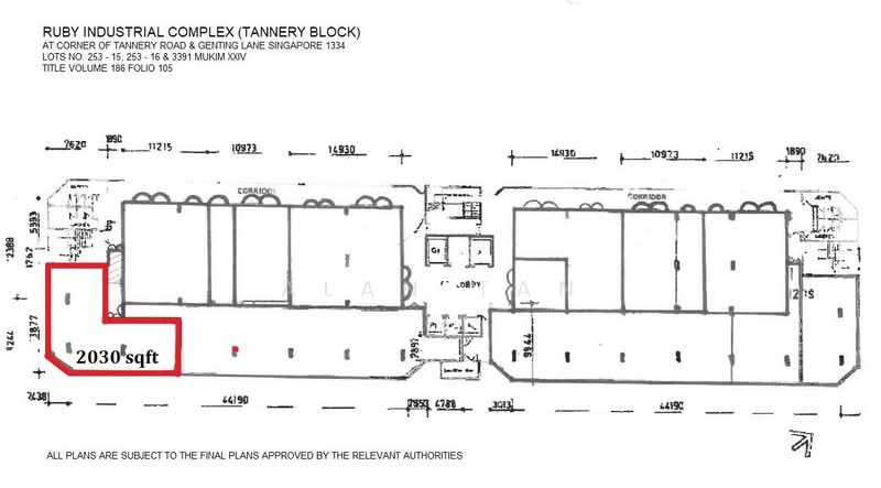 Ruby Industrial Complex, 80 Genting Lane, Macpherson / Potong Pasir, 2,030 sqft, Light Industrial (B1) For Rent, by Alan Tan, 500238967 - Corridor - CommercialGuru.com.sg