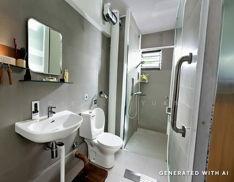 141 Lorong Ah Soo, 141 Lorong Ah Soo, Hougang / Punggol / Sengkang, 3 Bedrooms, 1,571 sqft, HDB Flat For Sale, by Chew Lih Yuan, 500239009 - Bathroom - PropertyGuru.com.sg
