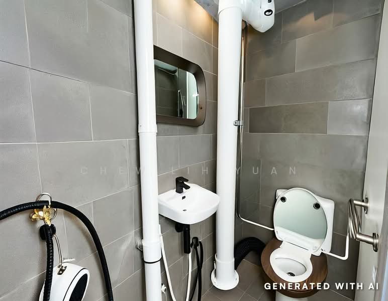 141 Lorong Ah Soo, 141 Lorong Ah Soo, Hougang / Punggol / Sengkang, 3 Bedrooms, 1,571 sqft, HDB Flat For Sale, by Chew Lih Yuan, 500239009 - Bathroom - PropertyGuru.com.sg