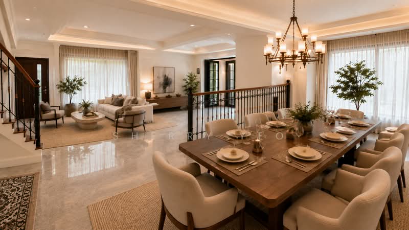 Yio Chu Kang Seletar Hills Estate Semi-Detached Freehold, Seletar / Yio Chu Kang, 7 Bedrooms, 5,200 sqft, Semi-Detached House For Sale, by Sherry Yeo, 500239044 - Living Room - PropertyGuru.com.sg