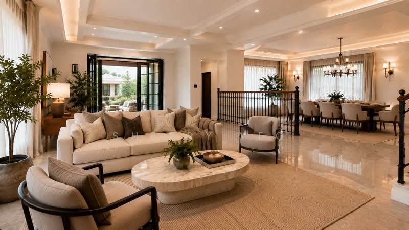 Yio Chu Kang Seletar Hills Estate Semi-Detached Freehold, Seletar / Yio Chu Kang, 7 Bedrooms, 5,200 sqft, Semi-Detached House For Sale, by Sherry Yeo, 500239044 - Living Room - PropertyGuru.com.sg