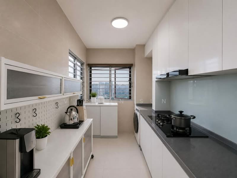 323B Sengkang East Way, 323B Sengkang East Way, 3 Bedrooms, 968 sqft, HDB Flat For Sale, by Vernon Sun, 500239101 - Kitchen - PropertyGuru.com.sg