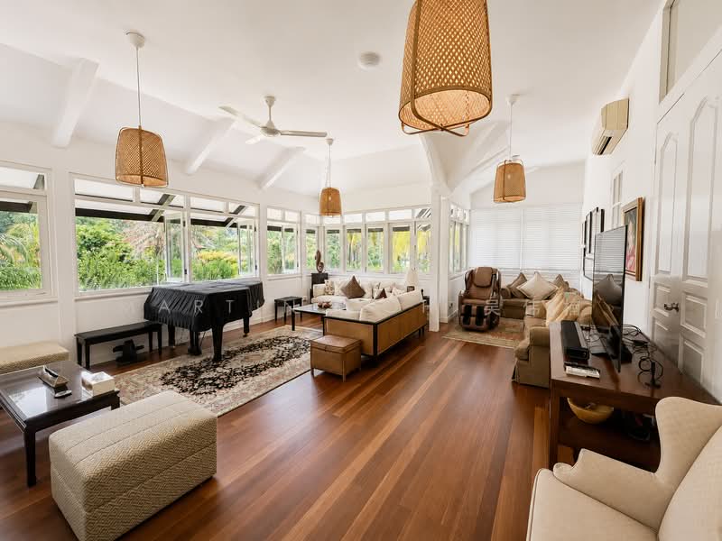 White House Park Estate Bungalow Exclusive w POOL • GARDEN, Goodwood Hill | White House Park Estate, 4 Bedrooms, 4,000 sqft, Bungalow House For Rent, by Martin Goh 吴伟楠, 500239114 - Living Room - PropertyGuru.com.sg