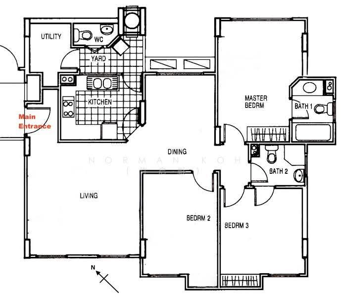 Tanglin Regency, 381 Tanglin Road, Tanglin / Holland / Bukit Timah, 3 Bedrooms, 1,109 sqft, Condominium For Rent, by Norman Koh (许启彰）, 500239285 - PropertyGuru.com.sg