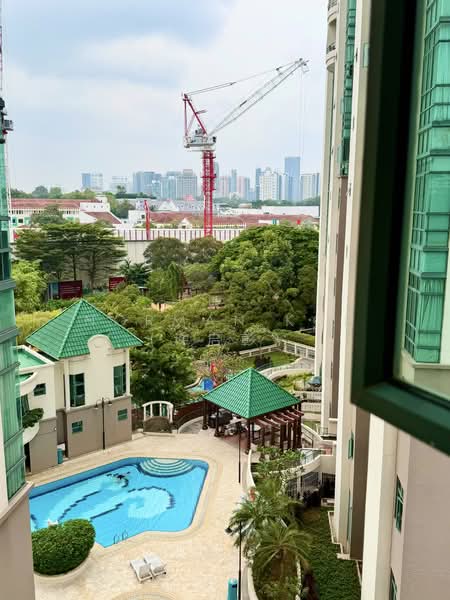 Tanglin Regency, 381 Tanglin Road, 3 Bedrooms, 1,109 sqft, Condominium For Rent, by Norman Koh (许启彰）, 500239285 - Pool View - PropertyGuru.com.sg