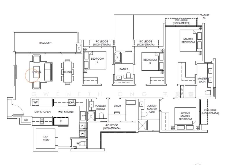 The Sen, De Souza Avenue, Clementi Park / Upper Bukit Timah, 4 Bedrooms, 1,453 sqft, Condominium For Sale, by Gweneth Ong 王美銮, 500239309 - PropertyGuru.com.sg