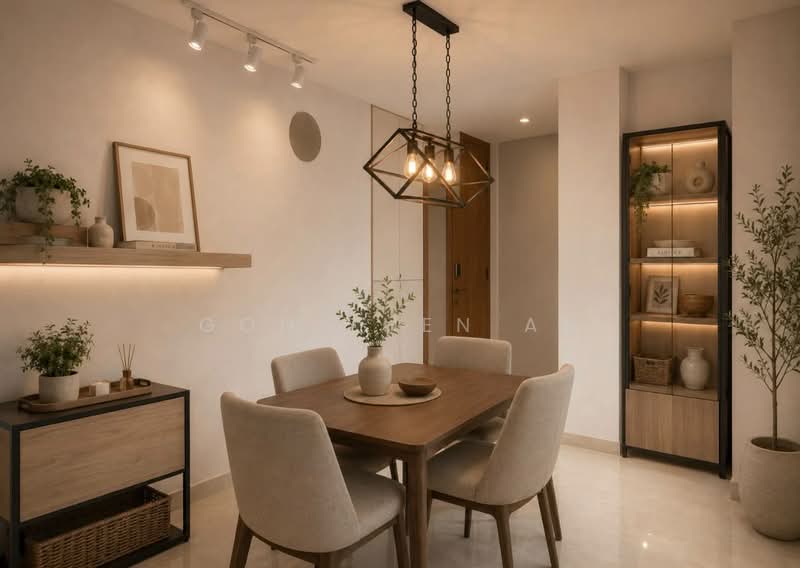 817C Keat Hong Link, 817C Keat Hong Link, 3 Bedrooms, 990 sqft, HDB Flat For Sale, by Goh Zhen An, 500239319 - Artist impression - Dining Room - PropertyGuru.com.sg