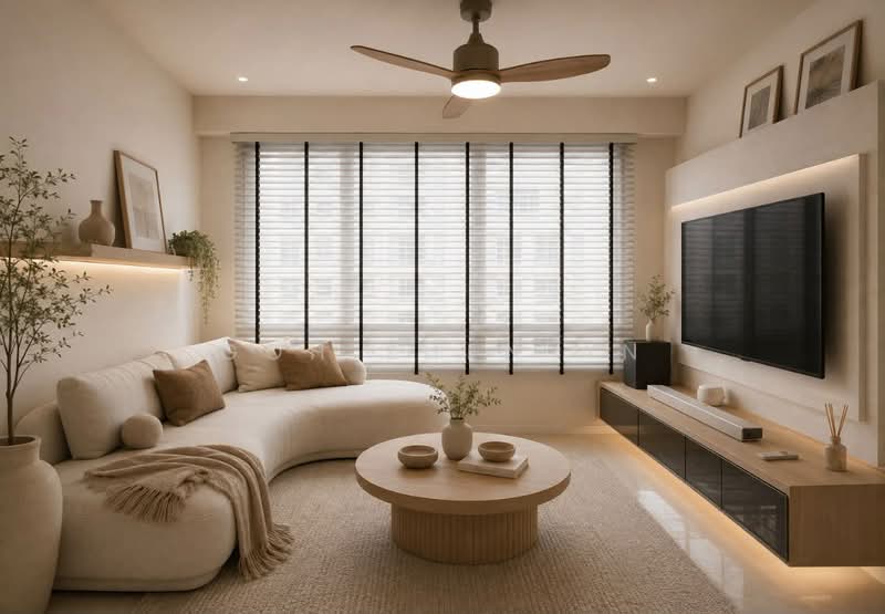 817C Keat Hong Link, 817C Keat Hong Link, 3 Bedrooms, 990 sqft, HDB Flat For Sale, by Goh Zhen An, 500239319 - Artist Impression - Living Room - PropertyGuru.com.sg