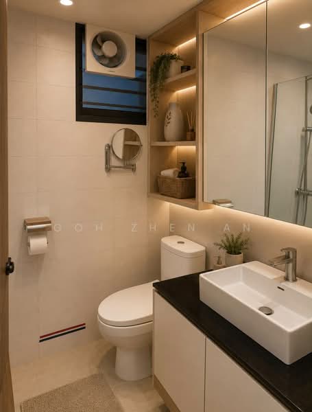 817C Keat Hong Link, 817C Keat Hong Link, 3 Bedrooms, 990 sqft, HDB Flat For Sale, by Goh Zhen An, 500239319 - Artist Impression - Bathroom - PropertyGuru.com.sg