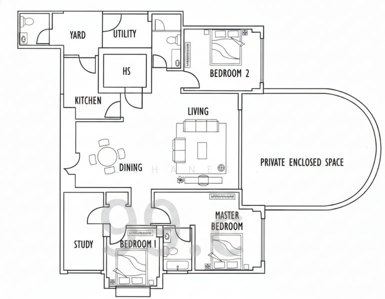 Freehold Landed Living Lifestyle without the Hassle of Maintenance, 22 Sirat Road, 4 Bedrooms, 2,013 sqft, Apartment For Sale, by Johanes ., 500239384 - PropertyGuru.com.sg