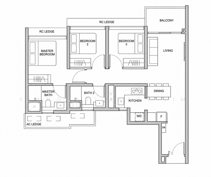 Hillock Green, 22-28 Lentor Central, Mandai / Upper Thomson, 3 Bedrooms, 936 sqft, Condominium For Sale, by Xiang Rui Issey Lim, 500239425 - PropertyGuru.com.sg