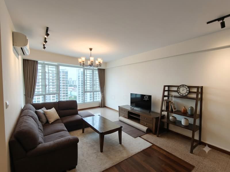 Queens, 10 Stirling Road, 3 Bedrooms, 1,195 sqft, Condominium For Rent, by Tony Too 卓同利, 500239520 - Living Room - PropertyGuru.com.sg