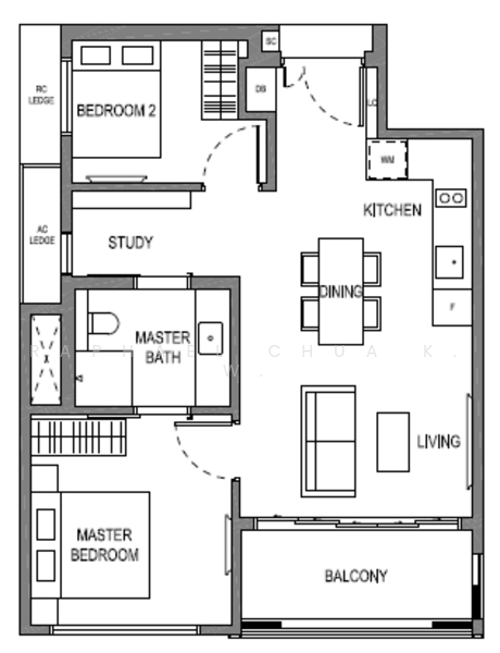Parksuites, 18 Holland Grove Road, 2 Bedrooms, 768 sqft, Condominium For Sale, by Raphael Chua K. W., 500239691 - PropertyGuru.com.sg