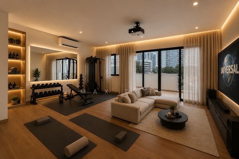 LANDED7772 @ BRAND NEW TERRACE WITH 6 SPACIOUS ROOMS, Near Novena Vicinity, 5 Bedrooms, 6,000 sqft, Terraced House For Sale, by Max Toh, 500239777 - Gym - PropertyGuru.com.sg