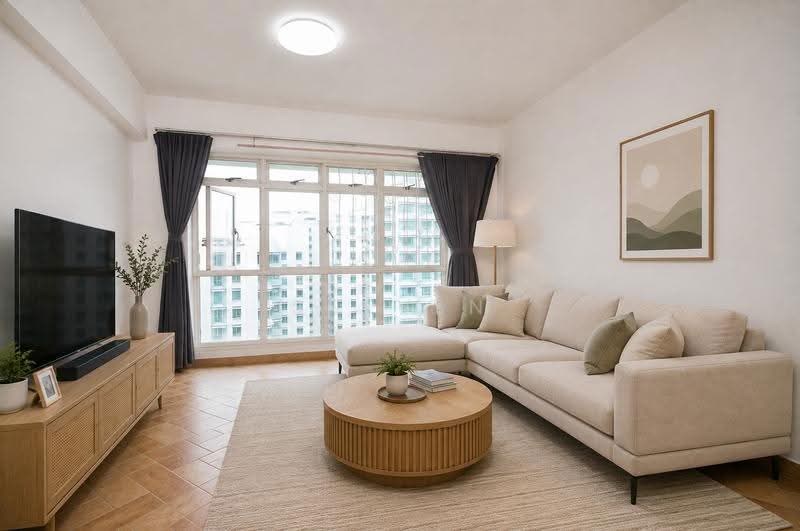 176C Edgefield Plains, 176C Edgefield Plains, Hougang / Punggol / Sengkang, 3 Bedrooms, 1,195 sqft, HDB Flat For Sale, by Steven Lin, 500239858 - Living Room - PropertyGuru.com.sg
