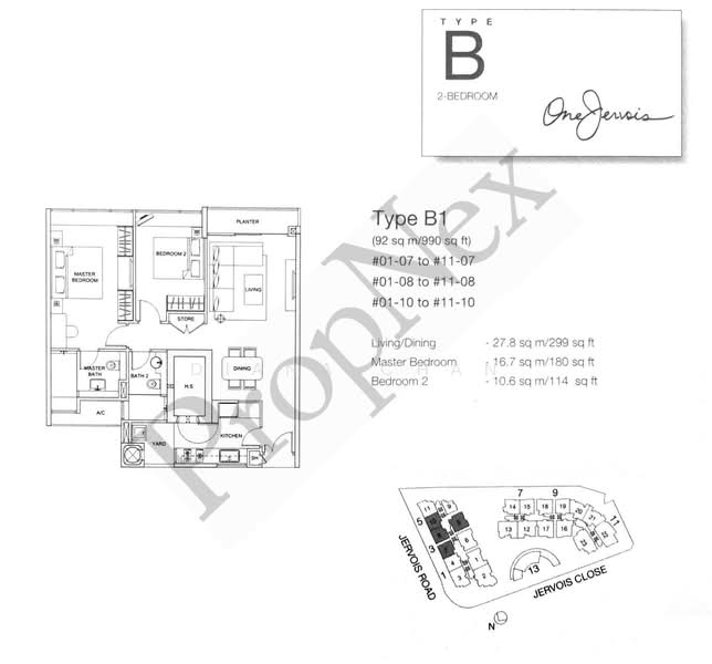 One Jervois, 3 Jervois Close, Tanglin / Holland / Bukit Timah, 2 Bedrooms, 990 sqft, Condominium For Sale, by Diana Chan, 500239977 - PropertyGuru.com.sg