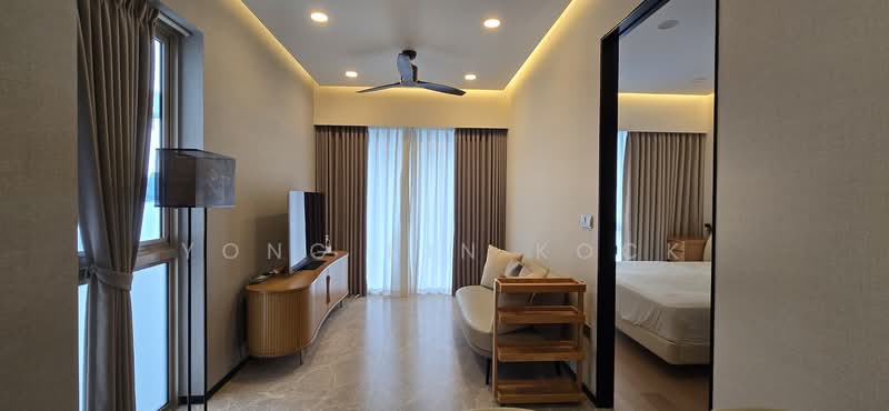 The Reef at King's Dock, 20 Harbourfront Avenue, 2 Bedrooms, 689 sqft, Condominium For Rent, by Yong Kin Kock, 500240000 - Living Room - PropertyGuru.com.sg