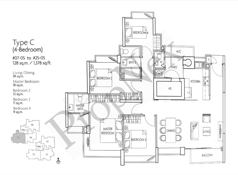One St Michael's, 1 Saint Michael's Road, 4 Bedrooms, 1,378 sqft, Condominium For Rent, by Clare Wong, 500240005 - PropertyGuru.com.sg