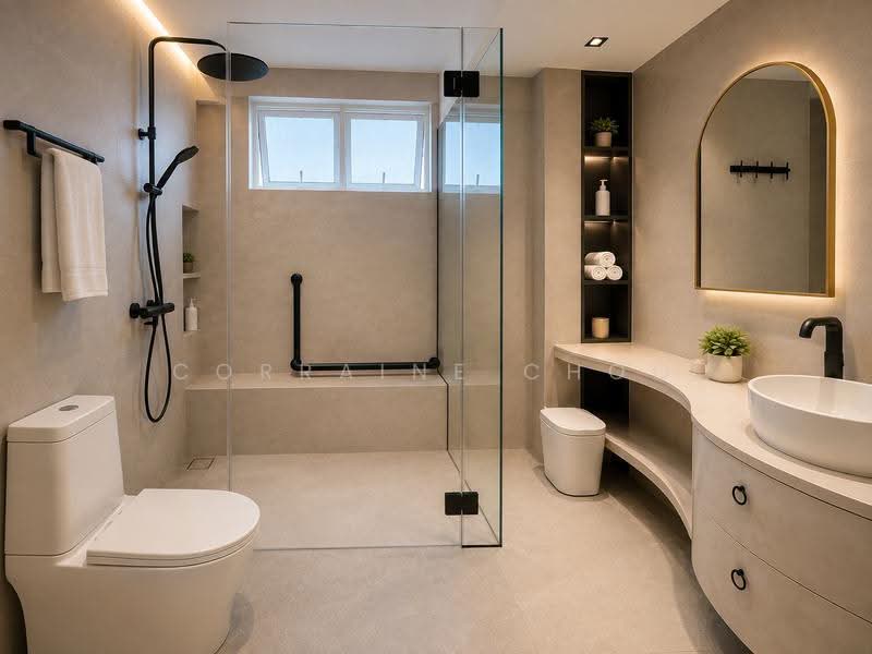 425 Serangoon Avenue 1, 425 Serangoon Avenue 1, 4 Bedrooms, 1,388 sqft, HDB Flat For Sale, by Corraine Choo, 500240034 - Bathroom - PropertyGuru.com.sg