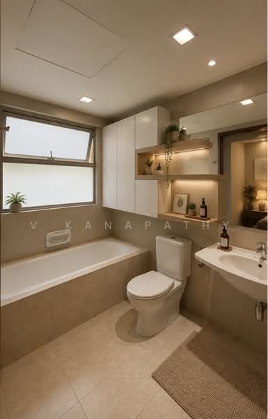 The Shaughnessy, 56 Miltonia Close, 5 Bedrooms, 3,541 sqft, Terraced House For Sale, by V Kanapathy, 500240045 - Master Bathroom - PropertyGuru.com.sg