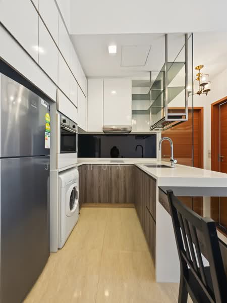 Woodhaven, 77 Woodgrove Avenue, 1 Bedroom, 646 sqft, Condominium For Rent, by Joshua Soh, 500240061 - Kitchen - PropertyGuru.com.sg
