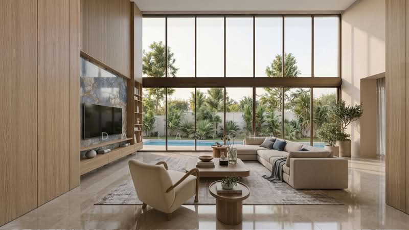 Brand New D10 Holland / Bukit Timah / Mount Sinai Landed Detached Bungalow, Holland Road, 7 Bedrooms, 10,649 sqft, Detached House For Sale, by Dallas Chan, 500240171 - Double Volume Living Room - PropertyGuru.com.sg