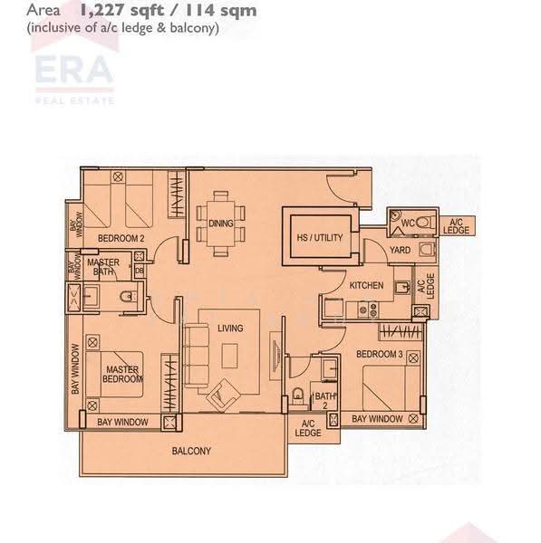 Atrium Residences, 1 Lorong 28 Geylang, 3 Bedrooms, 1,227 sqft, Apartment For Sale, by Chia Jin Tai Andy, 500240195 - PropertyGuru.com.sg