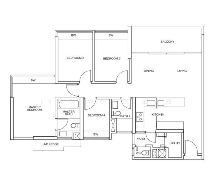 Centro Residences, 59 Ang Mo Kio Avenue 8, Ang Mo Kio / Bishan / Thomson, 4 Bedrooms, 1,281 sqft, Condominium For Sale, by Ling Wong 王秀玲, 500240444 - PropertyGuru.com.sg