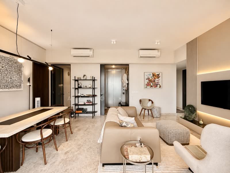 Midtown Modern, 18 Tan Quee Lan Street, 4 Bedrooms, 1,442 sqft, Condominium For Sale, by Aaron Teo, 500240445 - Living Room - PropertyGuru.com.sg